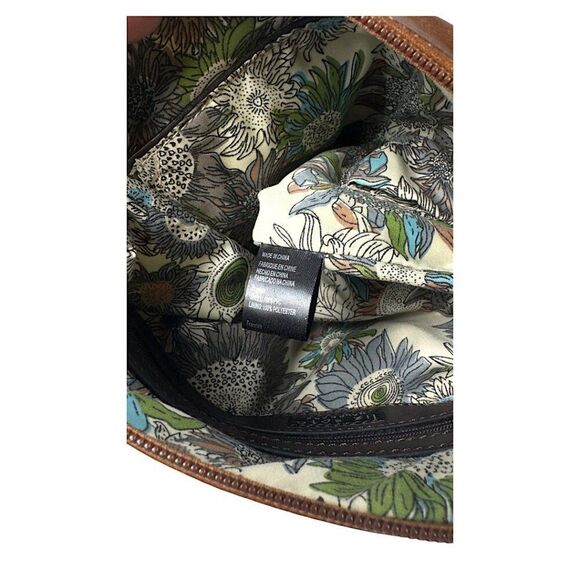 Liz Soto Brown Vegan Leather Crossbody Bag – Boho Chic, Minimalist 12"x10" - Picture 6 of 9